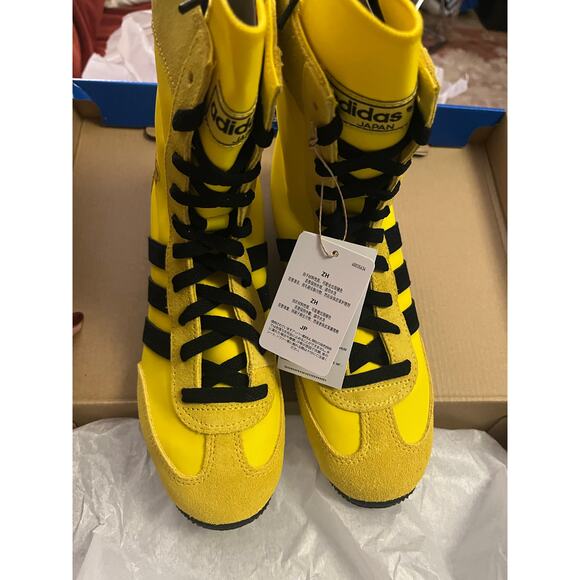 NEW ADIDAS ORIGINALS Japan High Women's US 7 Yellow/Black - Picture 7 of 9